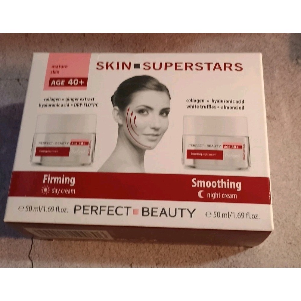 NIB PERFECT BEAUTY AGE 40+ FIRMING DAY/SMOOTHING‎ NIGHT CREAM